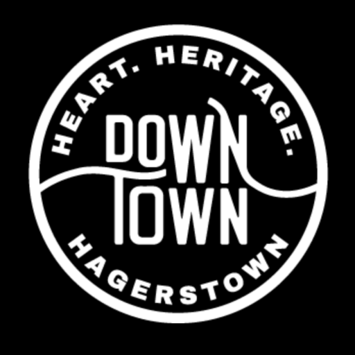A white circle with black text.