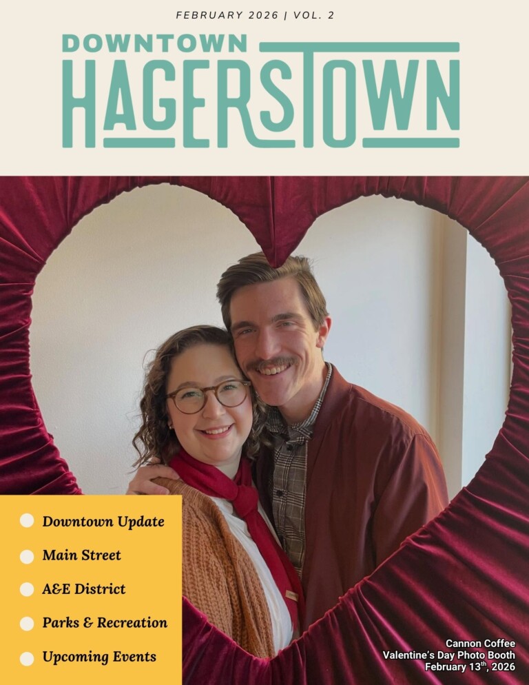 A smiling couple poses together inside a heart-shaped frame. The image is featured on the cover of 